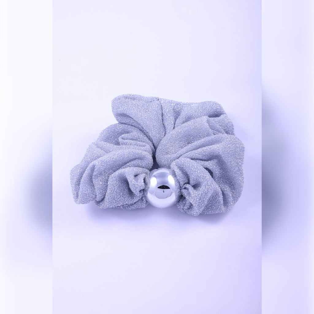 Metallic Shimmer Scrunchie | Vybe Global Store - Image 4