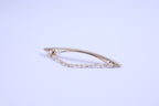 Arch Barrette with Draped Pearl Chain