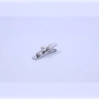 Crystal & Pearl Alligator Hair Clip | Vybe Global Store - Image 6