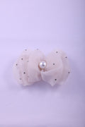 Organza Rhinestone & Pearl Hair Clip