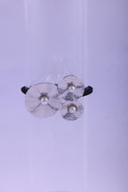 Textured Gold & Faux Pearl Elastic Hair Tie