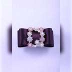 Grosgrain Bow & Rhinestone Buckle Hair Clip | Vybe Global Store - Image 8
