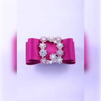 Grosgrain Bow & Rhinestone Buckle Hair Clip | Vybe Global Store - Image 10