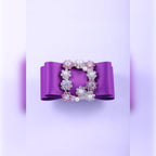 Grosgrain Bow & Rhinestone Buckle Hair Clip | Vybe Global Store - Image 4