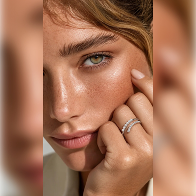Pearl Cascade Wrap Ring