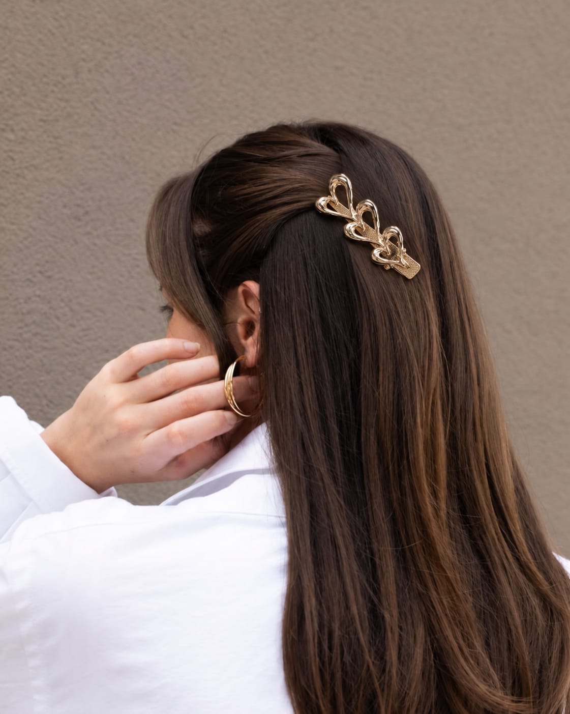 Triple Heart Openwork Hairpin