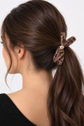 Leopard Print Bow Hair Tie