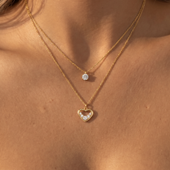 Layered Heart Necklace