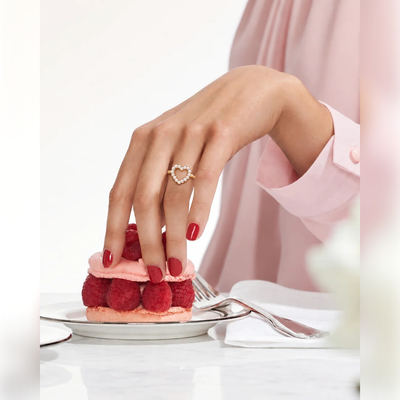 Amara Pearl Heart Ring