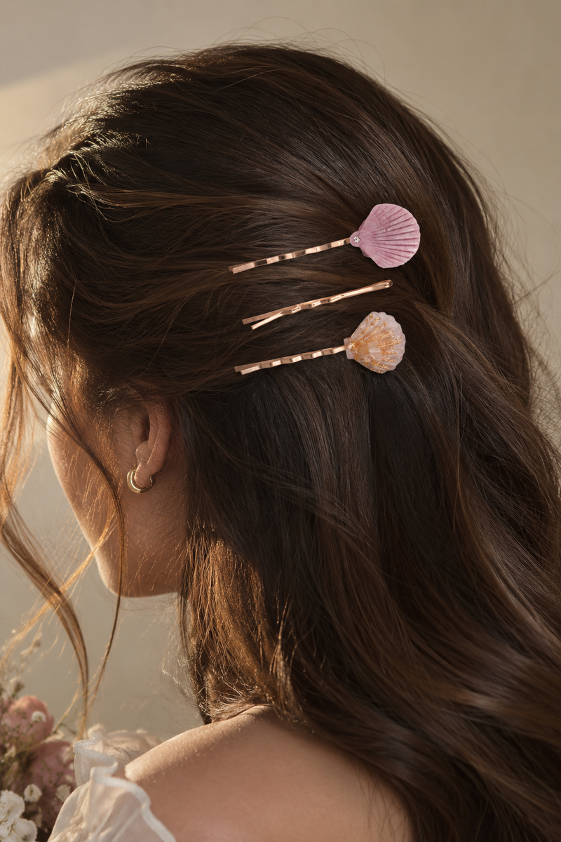 Rosalie Shell Bobby Pin Set