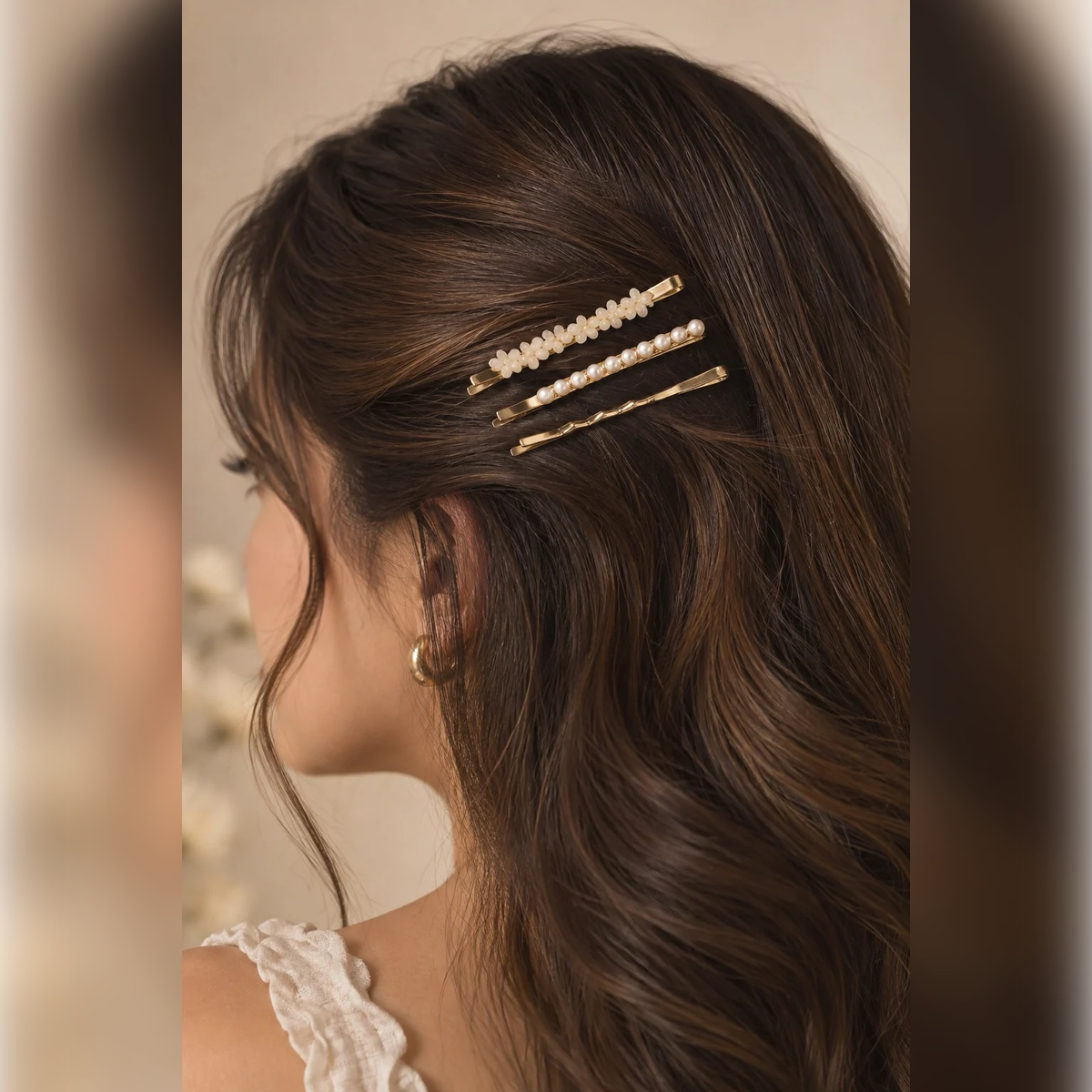 Ivory Bloom Hairpin Set | Vybe Global Store