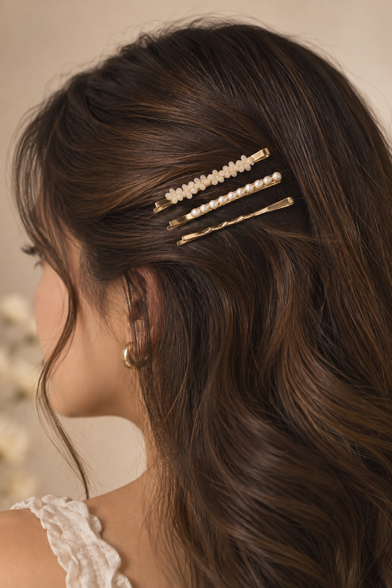 Ivory Bloom Hairpin Set