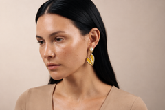 Gold Heart Earrings