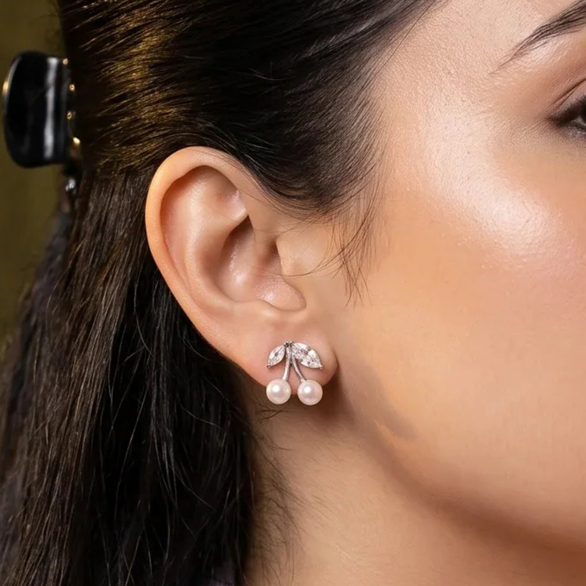 Cherry Pearl Studs | Vybe Global Store