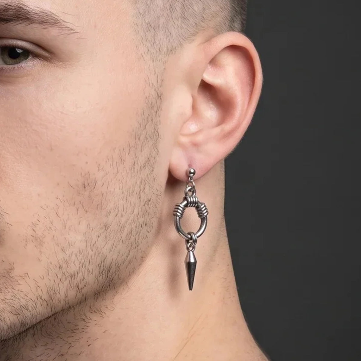 Barbed Wire Spike Drop Earrings | Vybe Global Store