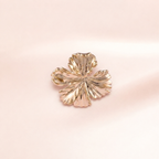 Silver Clover Flower Stud Earrings