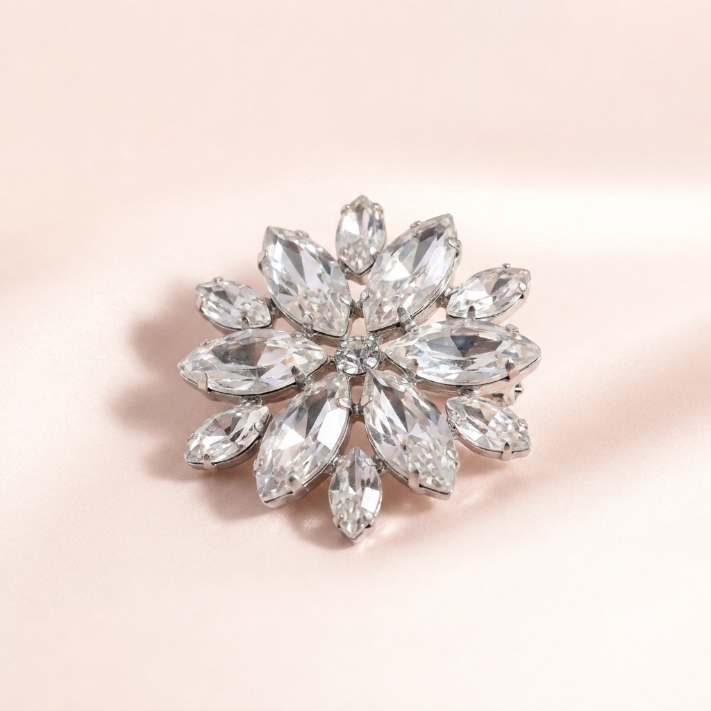 Marquise Crystal Snowflake Ring