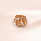 Sculptural Wave Statement Ring