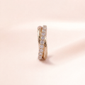 Gold Pavé Eternity Band Ring
