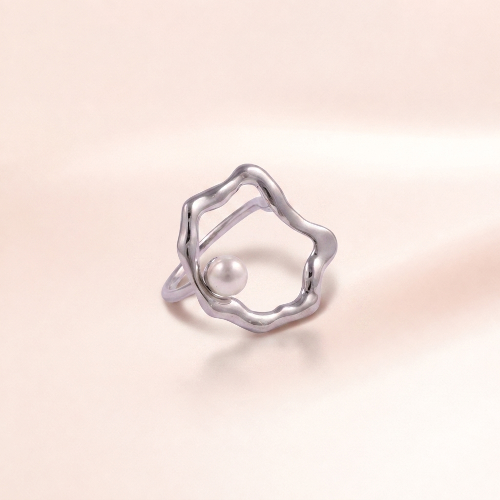 Tidepool Pearl Ring