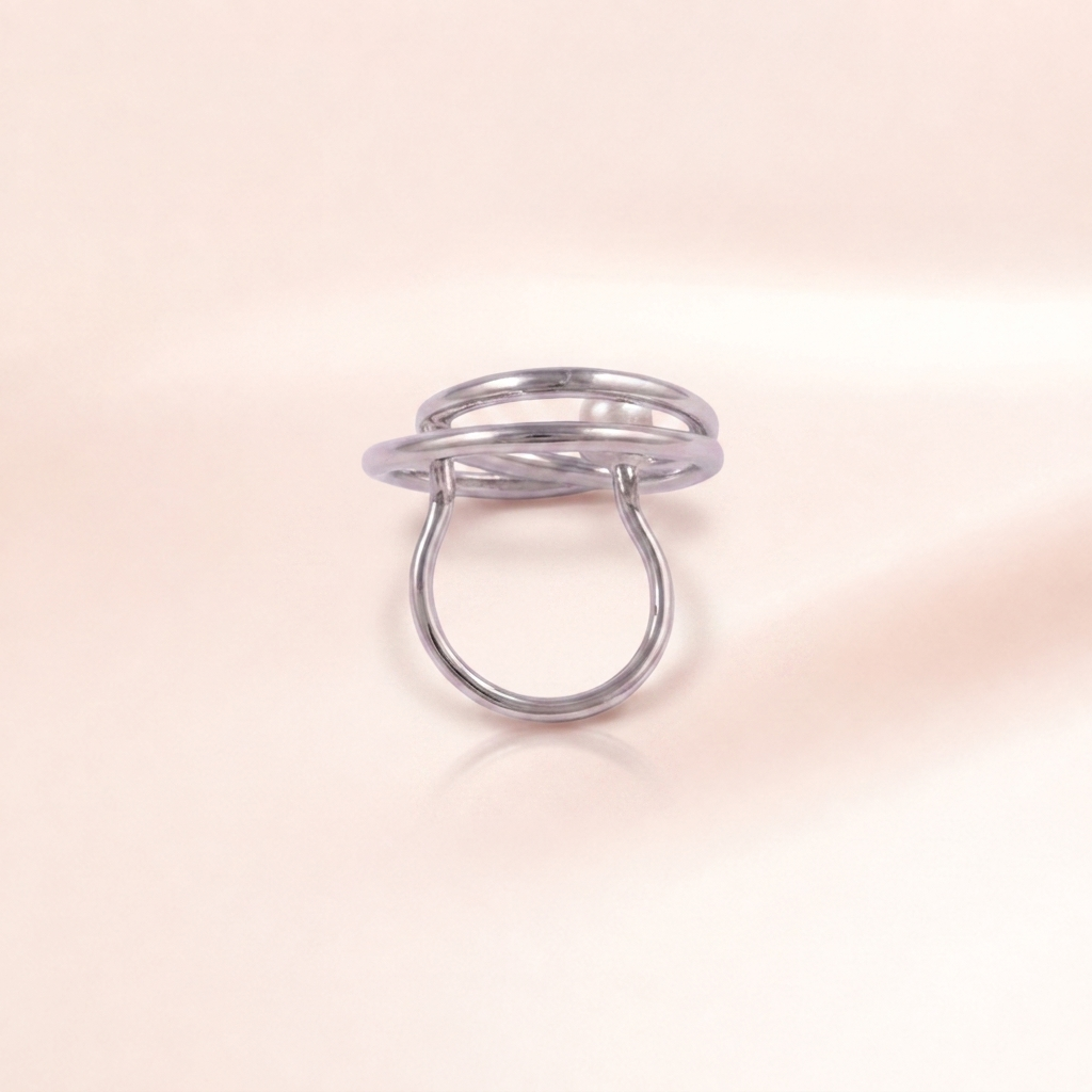 Orbit Pearl Ring