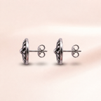 Fleur-de-Lis Enamel Studs