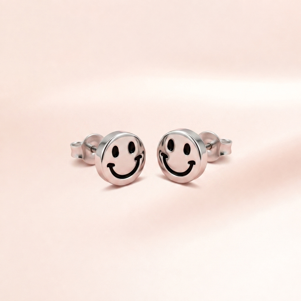 Happy Face Studs
