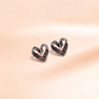 Textured Heart Studs