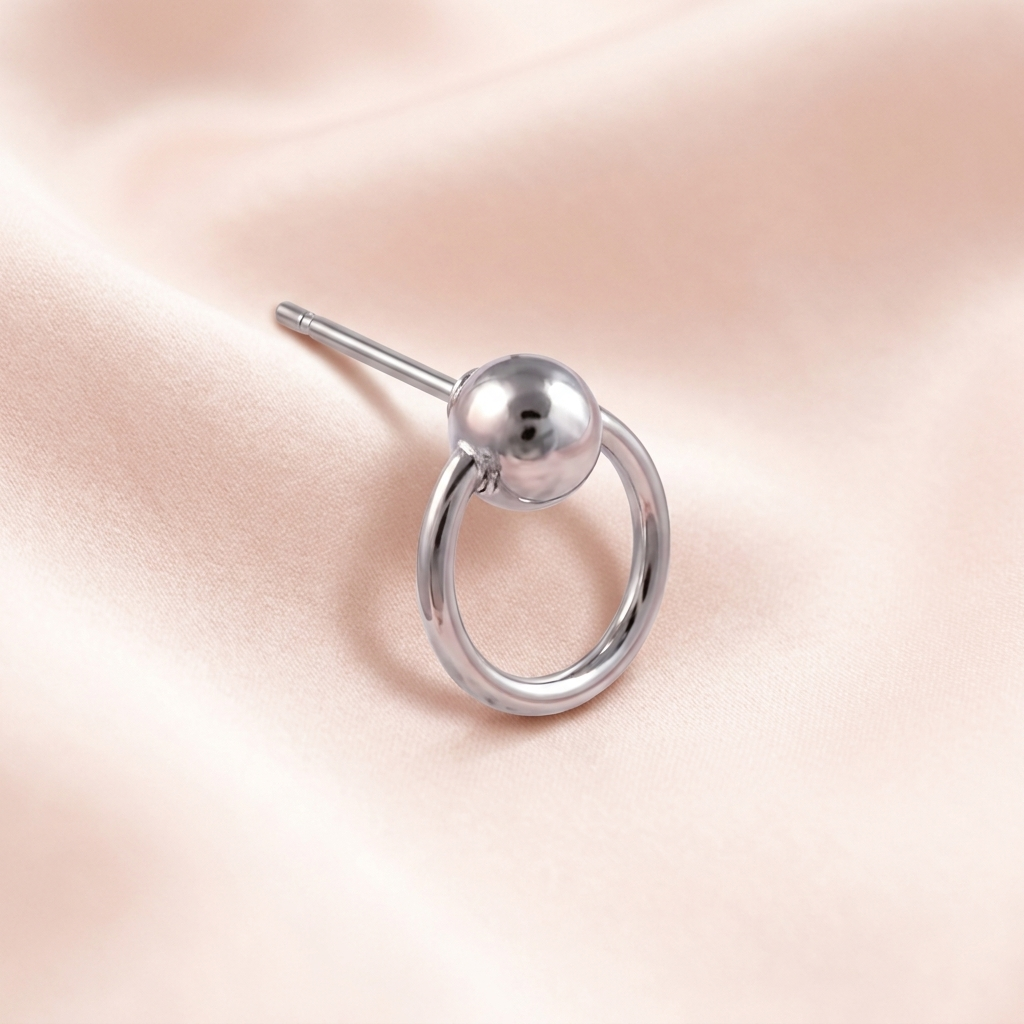 Orbit Ball Hoop Stud