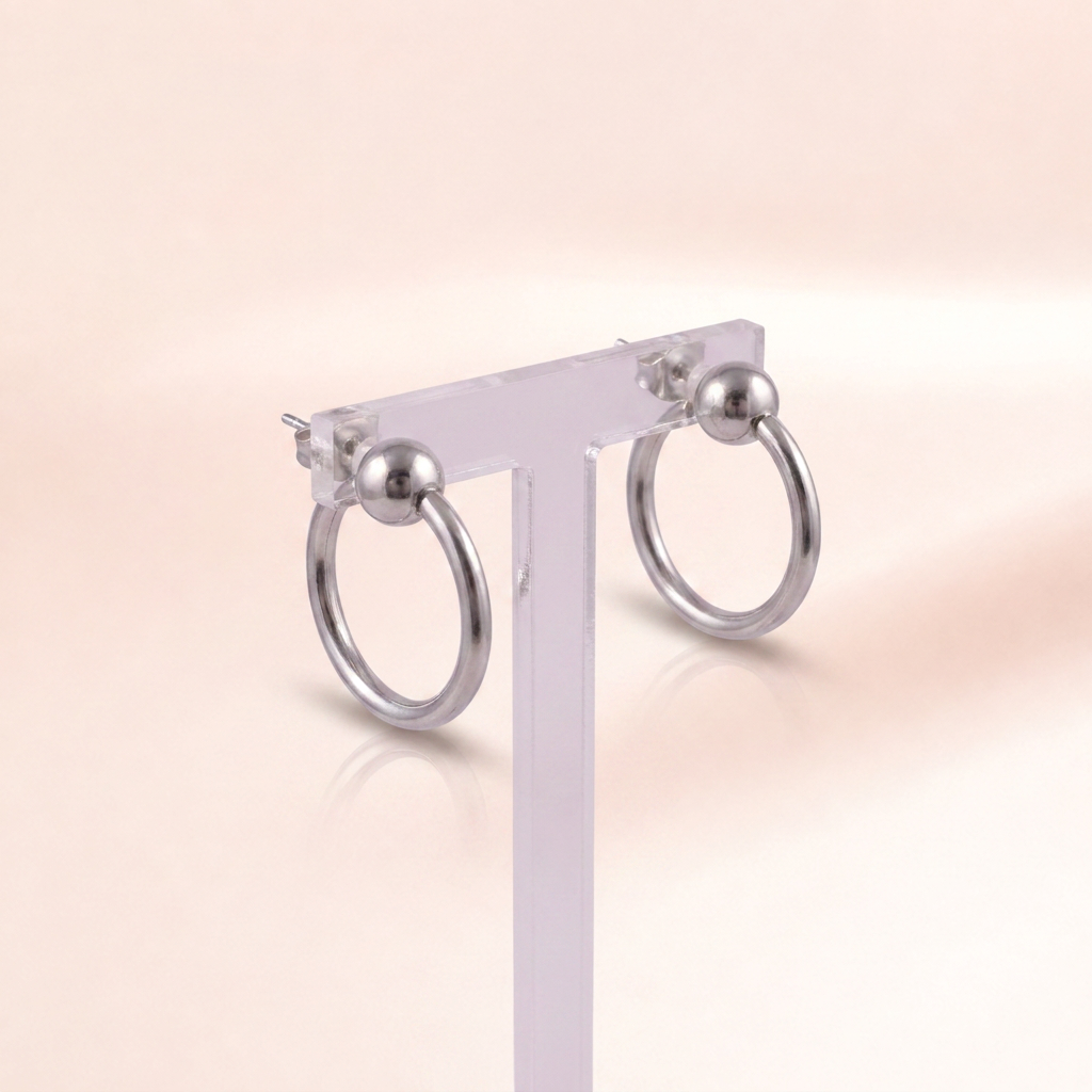 Orbit Ball Hoop Stud