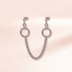 Ring Link Chain Ear Cuff