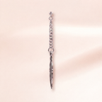 Feather Chain Double Stud Earring
