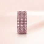 Purple Crystal Tennis Bracelet