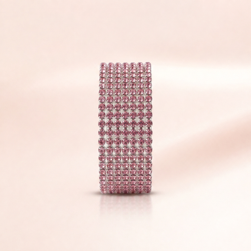 Purple Crystal Tennis Bracelet