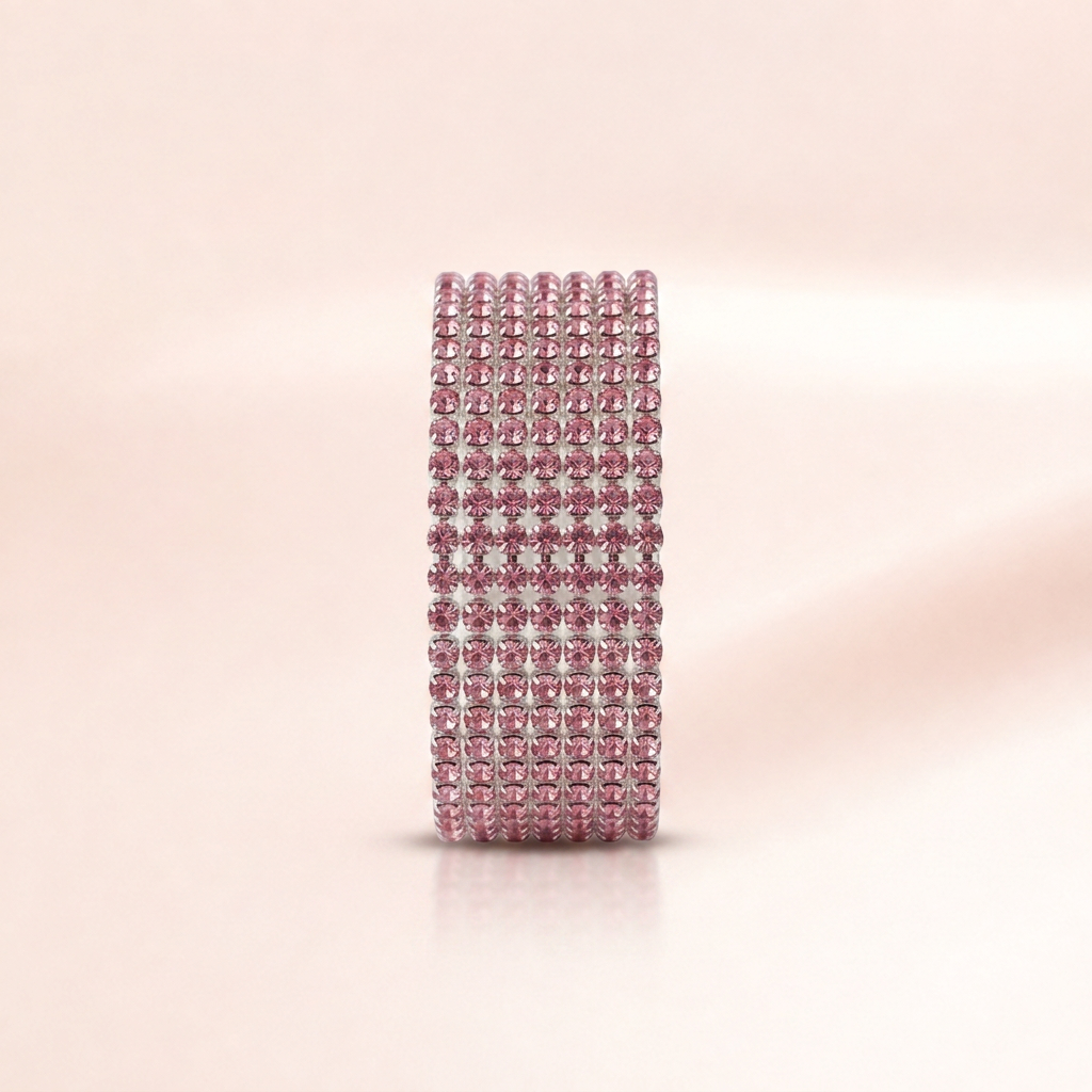 Purple Crystal Tennis Bracelet