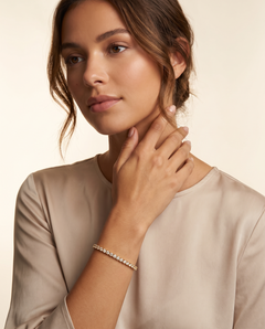 Gold Classic Tennis Bracelet