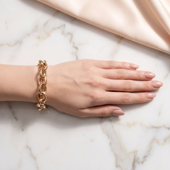 Bold Double Link Chain Bracelet