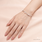 Wave Pearl Cuff Bracelet