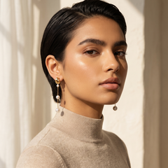 Graduated Pearl Chain Drop Earrings