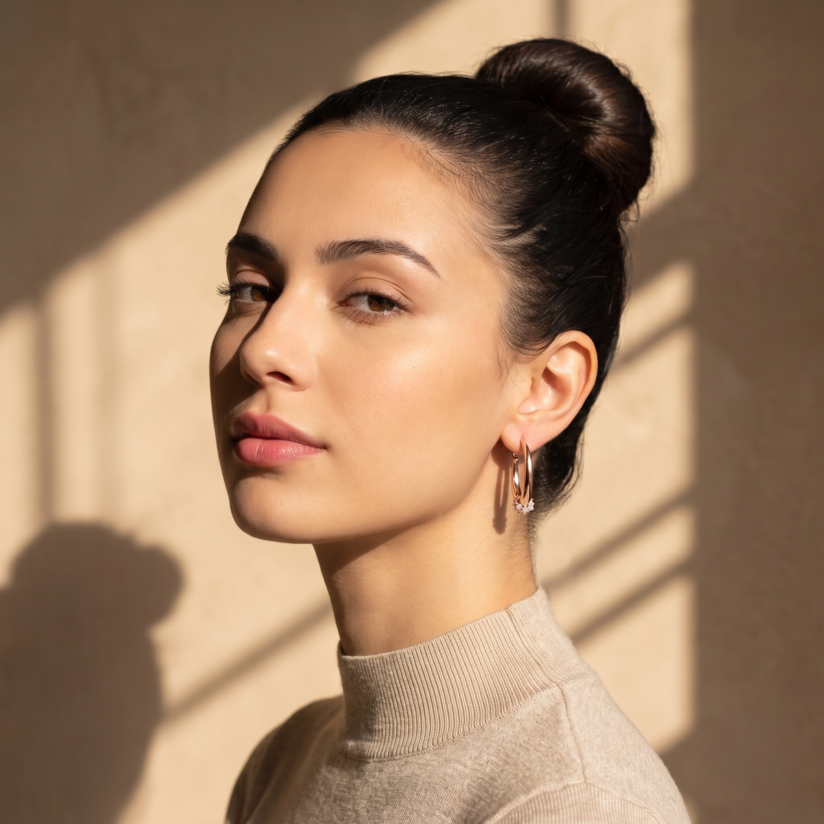 Halo Pavé Hoop Earrings