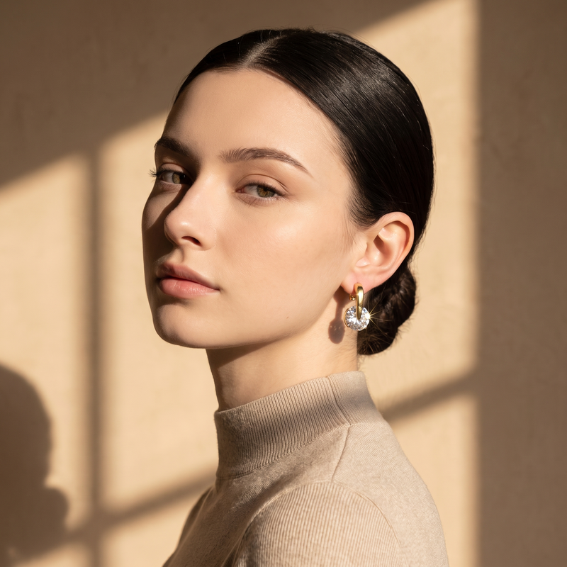 Aira Crystal Drop Earrings