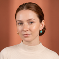 Mismatched Heart Hoop Earrings Blue