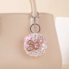 Embellished Floral Compact Mirror & Comb Bag Charm | Vybe Global Store - Image 13