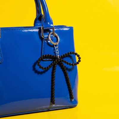 Black bow Keychain & Bag Charm