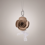 Rose Faux Leather Bag Charm