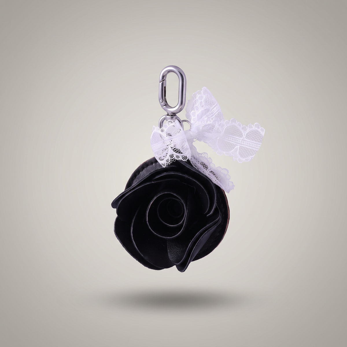 Rose Faux Leather Bag Charm | Vybe Global Store - Image 2