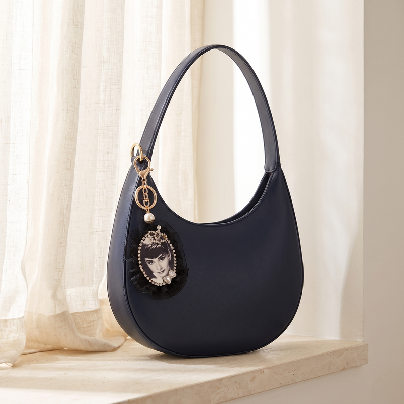 Vintage Portrait Bag Charm