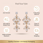 Features and promises: Crystal Blossom Chandelier Earrings