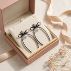 Gift box: Ribbon & Pearl Cluster Earrings