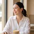 Styled look: Two-Tone Ribbed Hoop Earrings